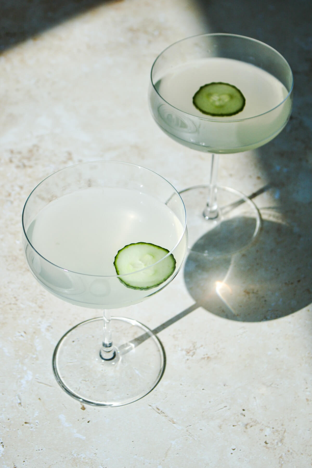cucumber gin gimlet cocktail spirits
